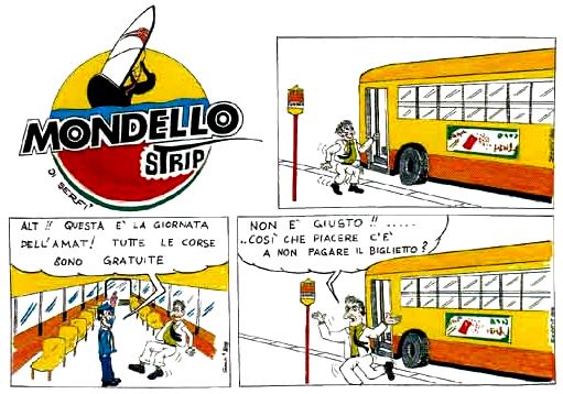 Bus a sbafo - Mondello strip - Vignette - Sergio Figuccia