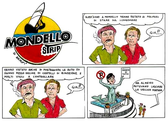 Orlando divieti - Mondello strip - Vignette - Sergio Figuccia
